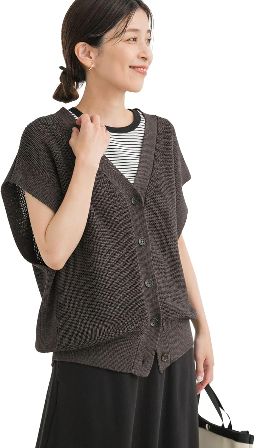 【新品タグ付き】アーバン リサーチ ドアーズ　リネンライクVネックベスト セール】リネンライクVネックベスト（ベスト）｜URBAN RESEARCH